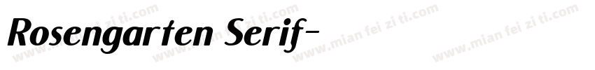 Rosengarten Serif字体转换